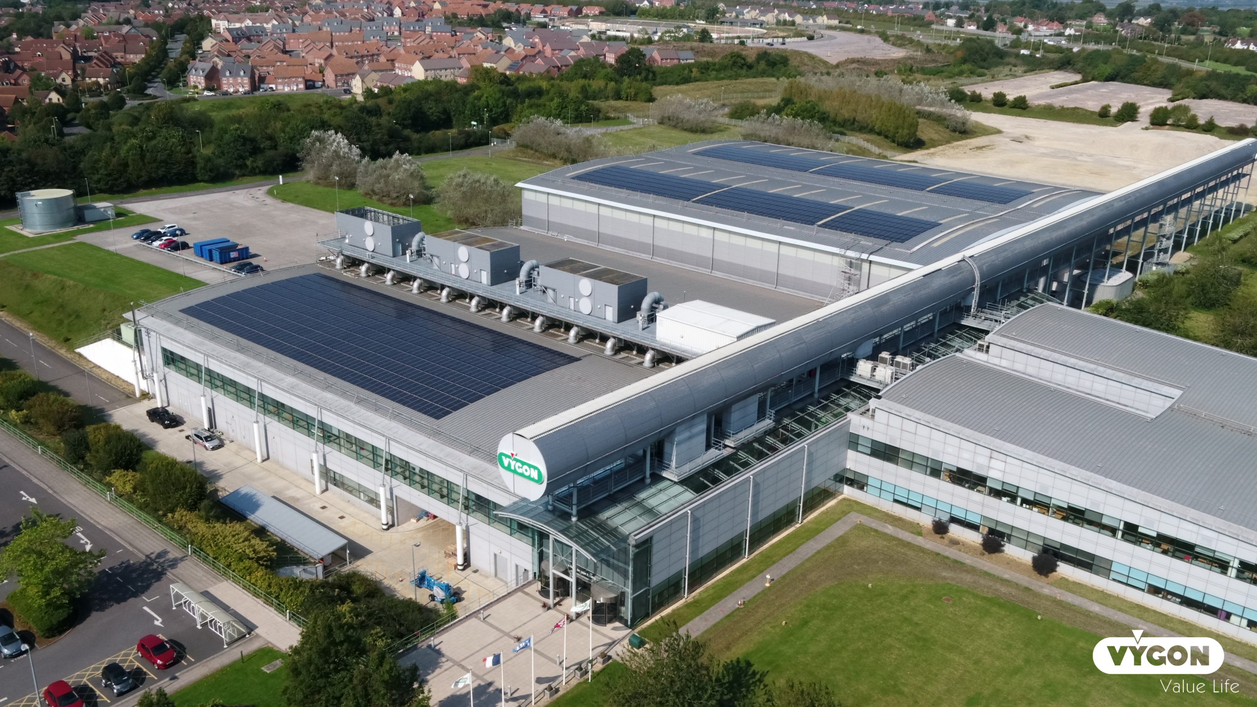 Commercial solar panels, Vygon UK