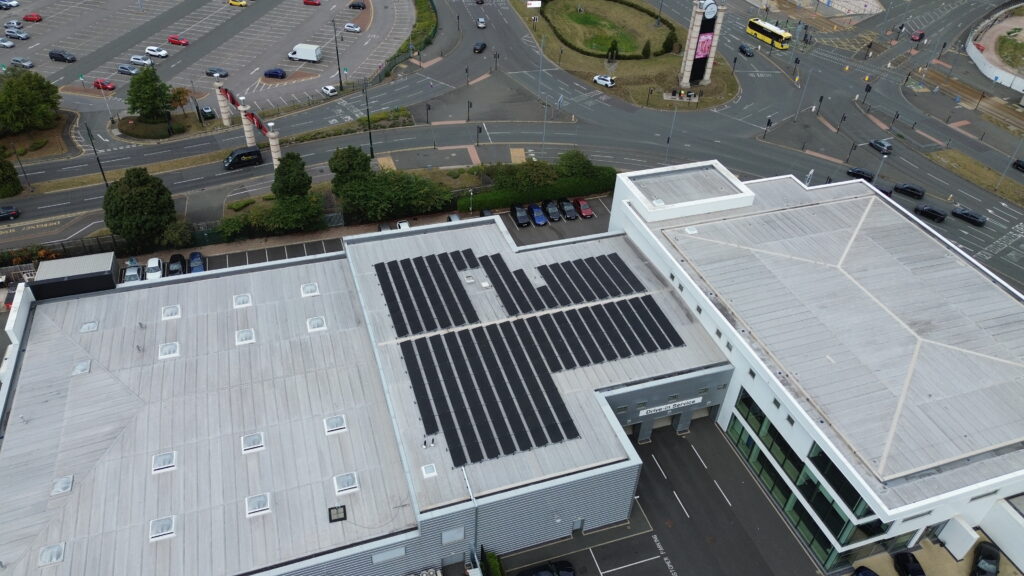 Energy gain uk solar panels for BMW Williams at Trafford Park