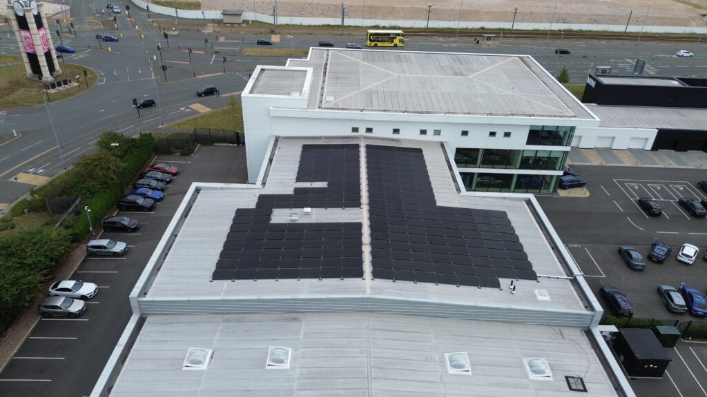 BMW Williams Trafford Park solar panels